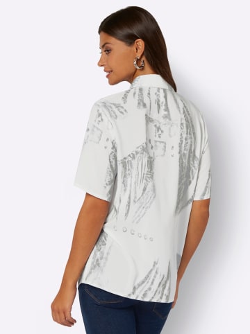 creation L Bluse in weiß-grau