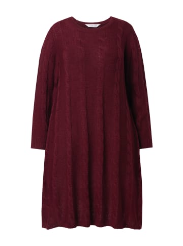 MIAMODA Strickkleid in dunkel weinrot