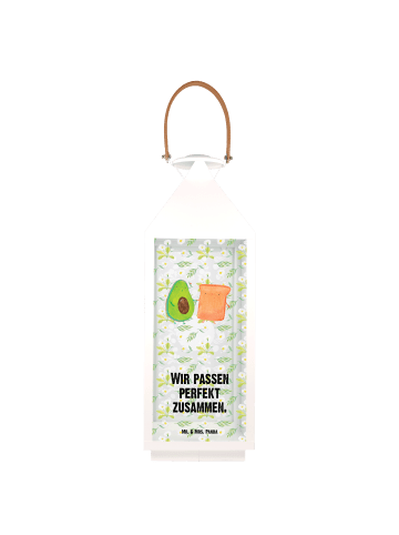 Mr. & Mrs. Panda Laterne Avocado Toast mit Spruch in Transparent