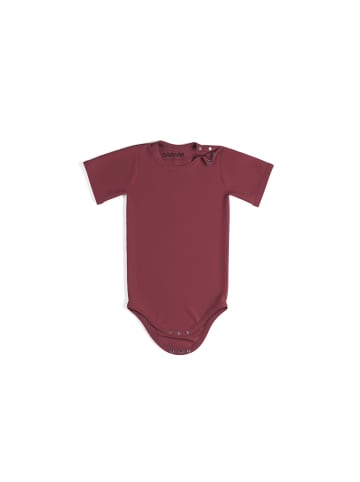 Sämann Baby Body aus 100% Bio-Baumwolle Druckknopf kurzarm nicht gerippt Raspberry