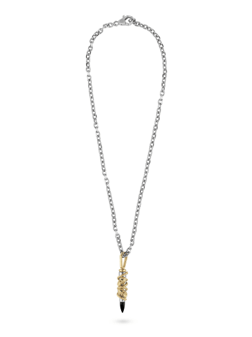 Philipp Plein Halskette in Bicolor mit Anhänger – (L)60cm
