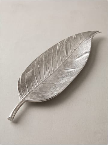KADIMA DESIGN Dekoschale organisch, lackiertes Aluminium, handgefertigt in Silber