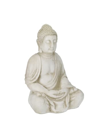relaxdays Buddha-Figur in Creme - (H)70 cm