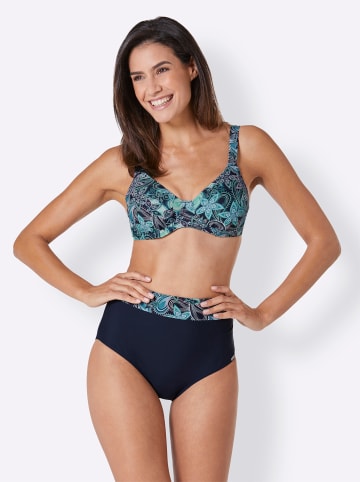 WITT WEIDEN Bikini in marine-smaragd-bedruckt