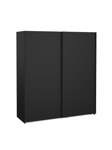 ebuy24 Schiebetürenschrank Como (2-türig) Schwarz 179 x 67 cm