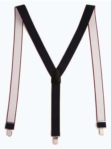 Finshley & Harding London Hosenträger in marine bordeaux - 0001