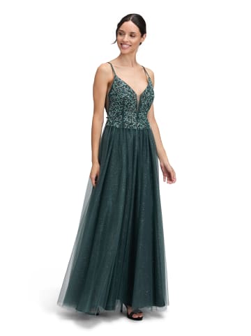 Vera Mont Abendkleid mit Stickerei in Dusty Slate