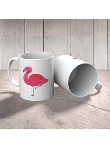 Mr. & Mrs. Panda Kindertasse Flamingo Classic ohne Spruch in Weiß