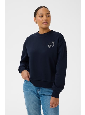 Kaffe Sweatshirt KAlilje Baggy fit in Midnight Marine