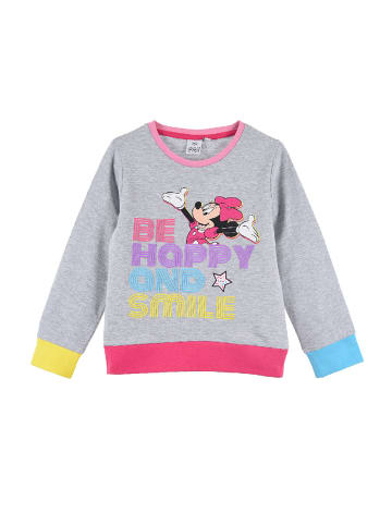 Disney Minnie Mouse Pullover langarm Sweatshirt in Grau