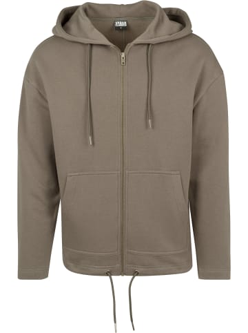 Urban Classics Zip-Kapuzenpullover in army green