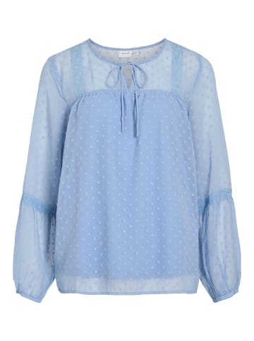 Vila Langarmbluse in Blissful Blue