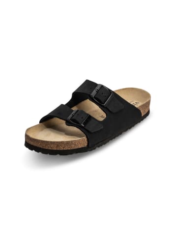 VITAFORM Nubukleder Pantoletten in nero