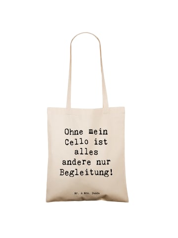 Mr. & Mrs. Panda Tasche Spruch Zeichenllo Magie mit Spruch in Creme