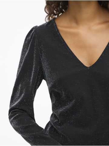 Vila Langarmshirt VIElainas in anthrazit silber - 0001
