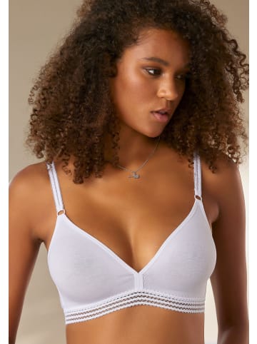 PETITE FLEUR Bralette-BH in mint+weiß