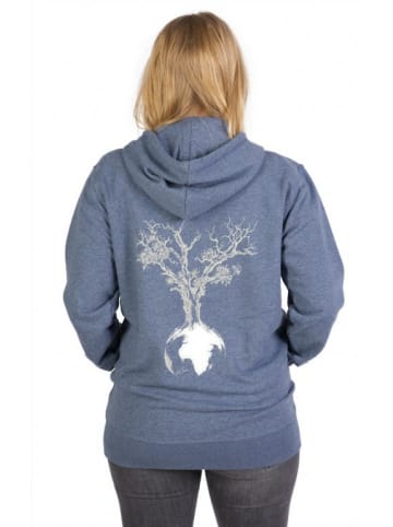 Life-Tree Hoodie für Damen in blau