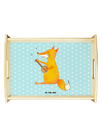 Mr. & Mrs. Panda Tablett Fuchs Gitarre ohne Spruch in Türkis Pastell