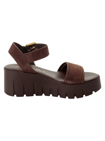 Tamaris Sandalette in MOCCA NUBUC