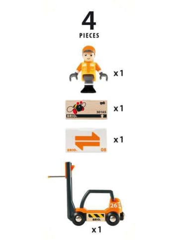 Brio Brio Aktionsspiel Gabelstapler in bunt