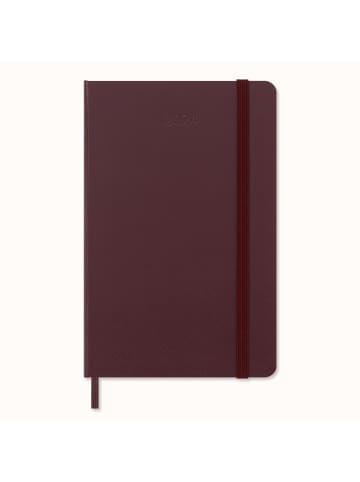 Moleskine 12 Monate Wochen Notizkalender 2024, Fester Einband in Burgundrot