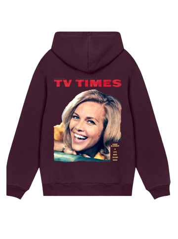F4NT4STIC Hoodie TV Times Honor Blackman 1964 Cover in maroon