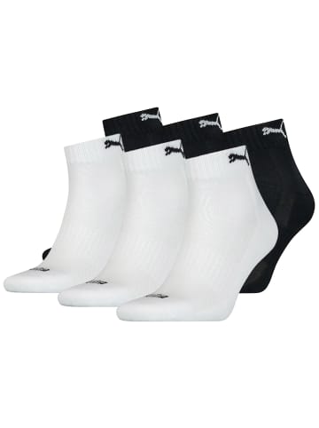 Puma Socken 6er Pack in Schwarz/Weiß