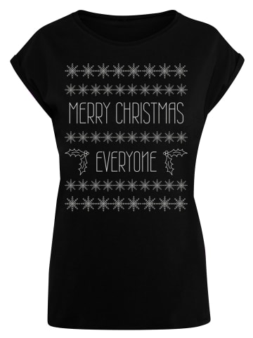 F4NT4STIC T-Shirt Merry Christmas Everyone Weihnachten in schwarz