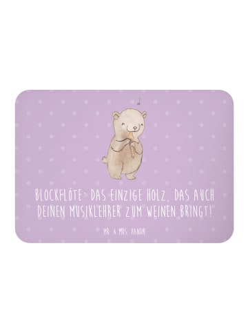 Mr. & Mrs. Panda Kühlschrank Magnet Blockflöte Humor mit Spruch in Lavendeltraum
