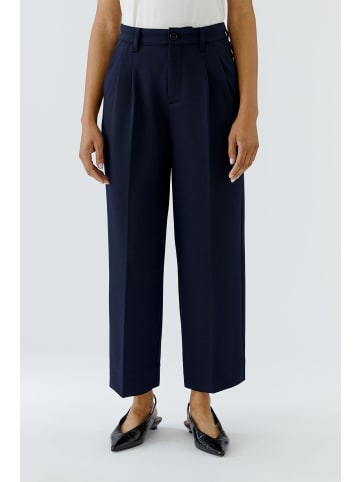 Oui Bundfaltenhose in darkblue
