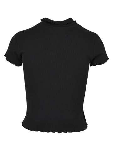 Urban Classics Urban Classics Damen Ladies Rib Polo Tee in black