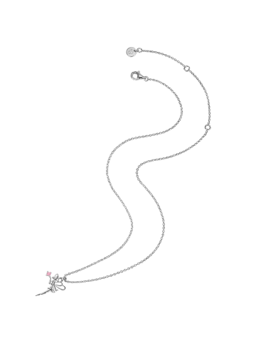 Glanzstücke München Kette mit Anhänger Sterling Silber Zirkonia rosa in silber