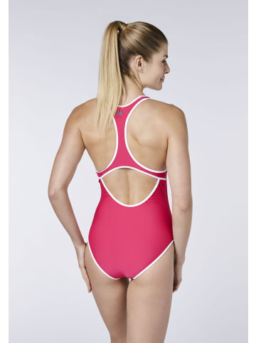 Polo Sylt Badeanzug im Label-Design in Pink