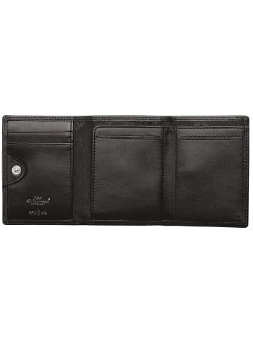 Golden Head Polo Geldbörse RFID Schutz Leder 10 cm in schwarz