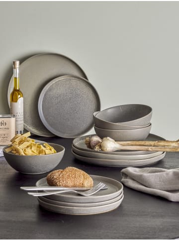 Bloomingville Kendra Geschirr-Set aus Grau aus Steingut in grau