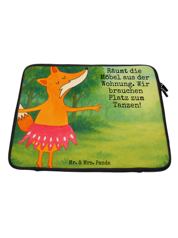 Mr. & Mrs. Panda Notebook Tasche Fuchs Ballerina Design mit Spruch in Weiß