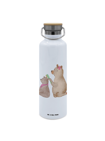 Mr. & Mrs. Panda Trinkflasche Aus Edelstahl Bär Kind ohne Spruch in Weiß
