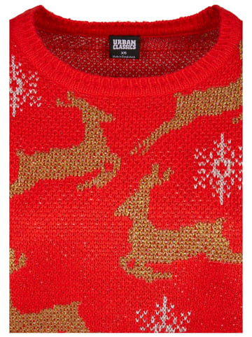 Urban Classics Urban Classics Gestrickter Rundhalsausschnitt in red/gold