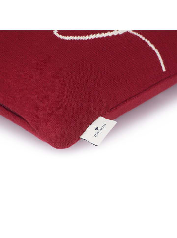 Tom Tailor Zierkissenhülle WEIHNACHTSKISSEN in Weinrot