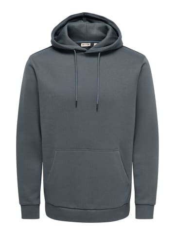 ONLY & SONS Kapuzenpullover in Grey Pinstripe