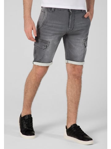 Timezone Cargo Jeans Shorts Kurze Bermuda Hose in Grau