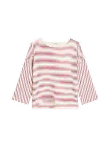 Marc O'Polo Streifen-T-Shirt relaxed in Dark Pink