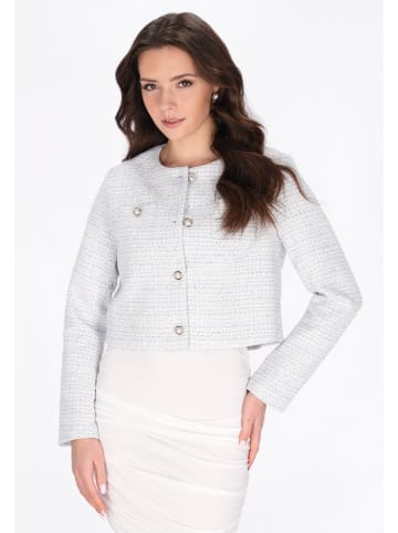 faina Women Blazer in light blue gold