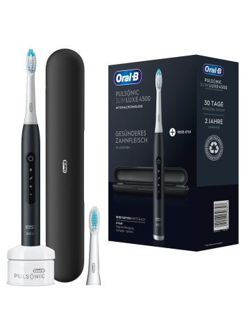 Oral-B Elektrische Zahnbürste "Pulsonic Slim Luxe + Reiseetui" in Schwarz