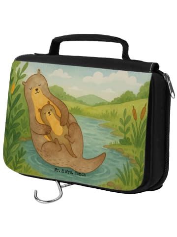 Mr. & Mrs. Panda Kulturbeutel Otter Kind Design ohne Spruch in Weiß