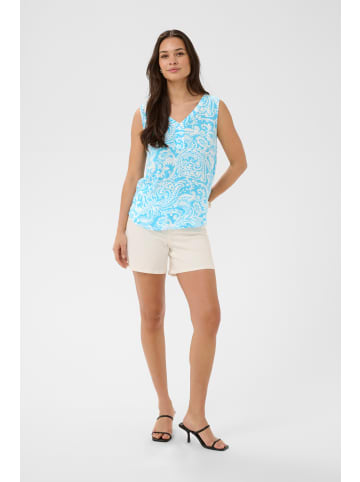 Kaffe Ärmellose Bluse KAamber Regular fit in Aquarius Chalk Paisley
