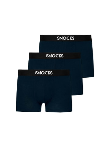 SNOCKS Boxershorts aus Modal 3 Stück in Blau