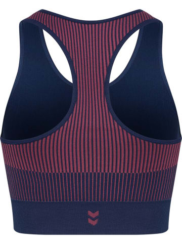 Hummel Sport-BH "Yoga Seamless W Crop Top" in Blau