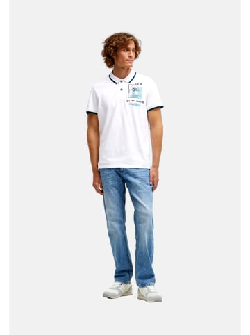 CAMP DAVID  Poloshirt 'Oceanfront' in weiß