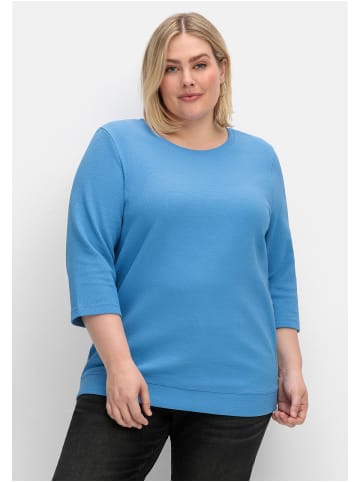 sheego Sweatshirt in himmelblau